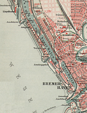 Bremerhaven.Hafenplan.339